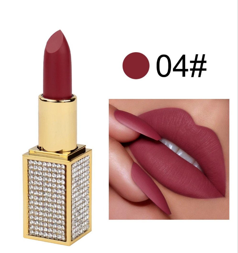 Luxurious Kisses lipstick collection , high pigmented ,waterproof percfect color gold lipstick